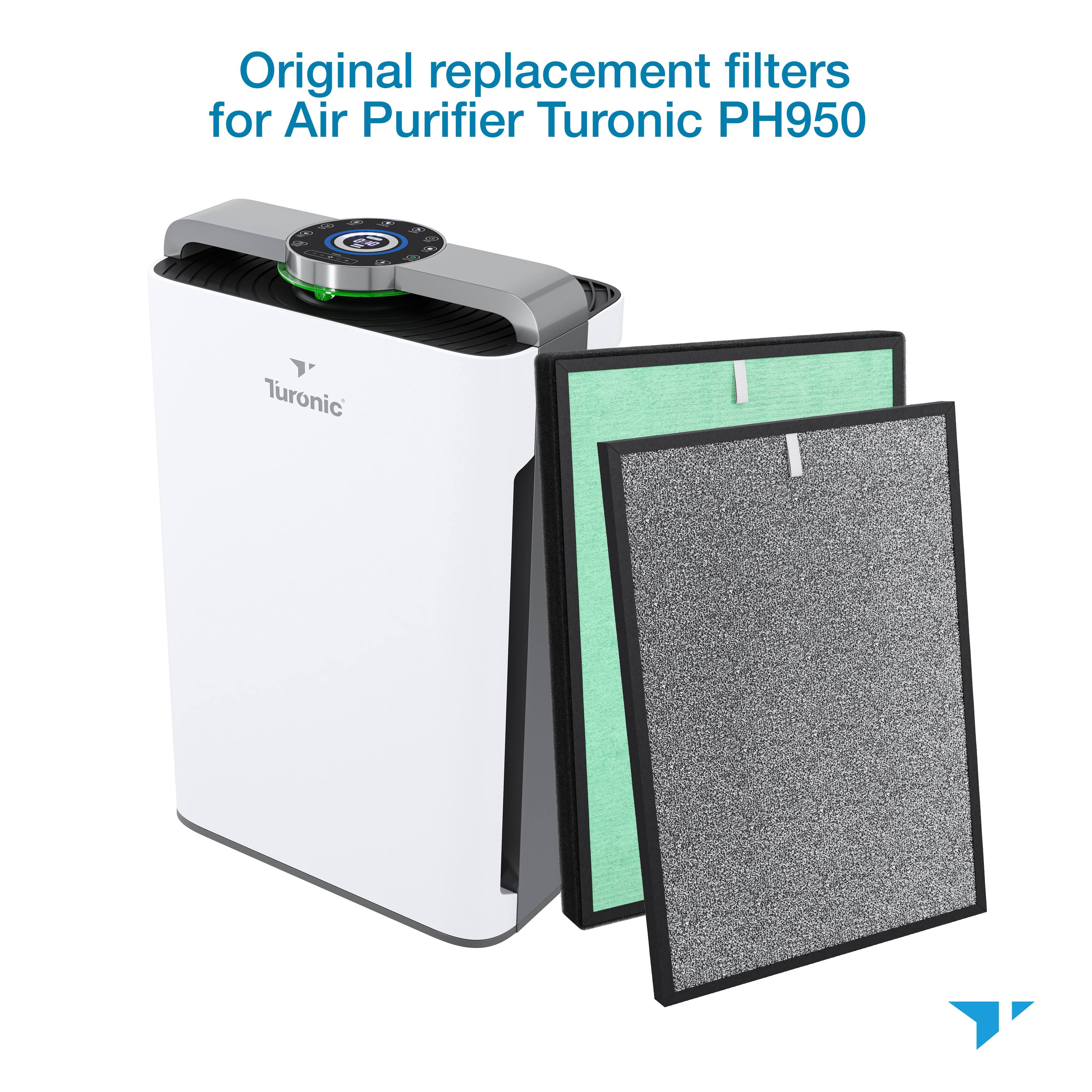 Original replacement filters for Air Purifier Turonic PH950