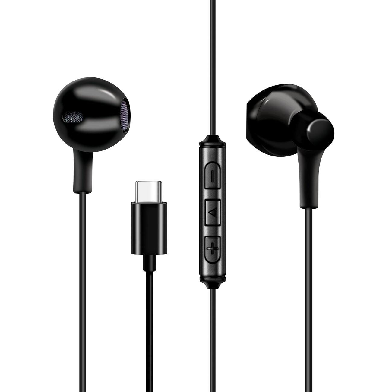 Reiko - Moisture Mt-H212 Earphones For Type C In - Black