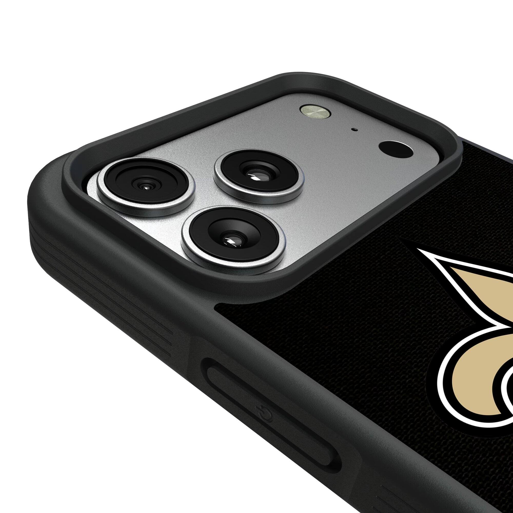 Alt View 2. Keyscaper - New Orleans Saints Bump Case with 8.2ft Drop Protection - 16 Plus - Multicolor.