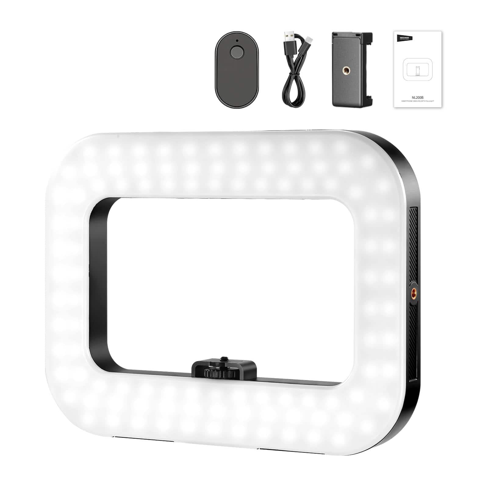 Neewer - Entry Level Phone Video Rig with 20W Bi-Color LED Light, 5200mAh, NL200B