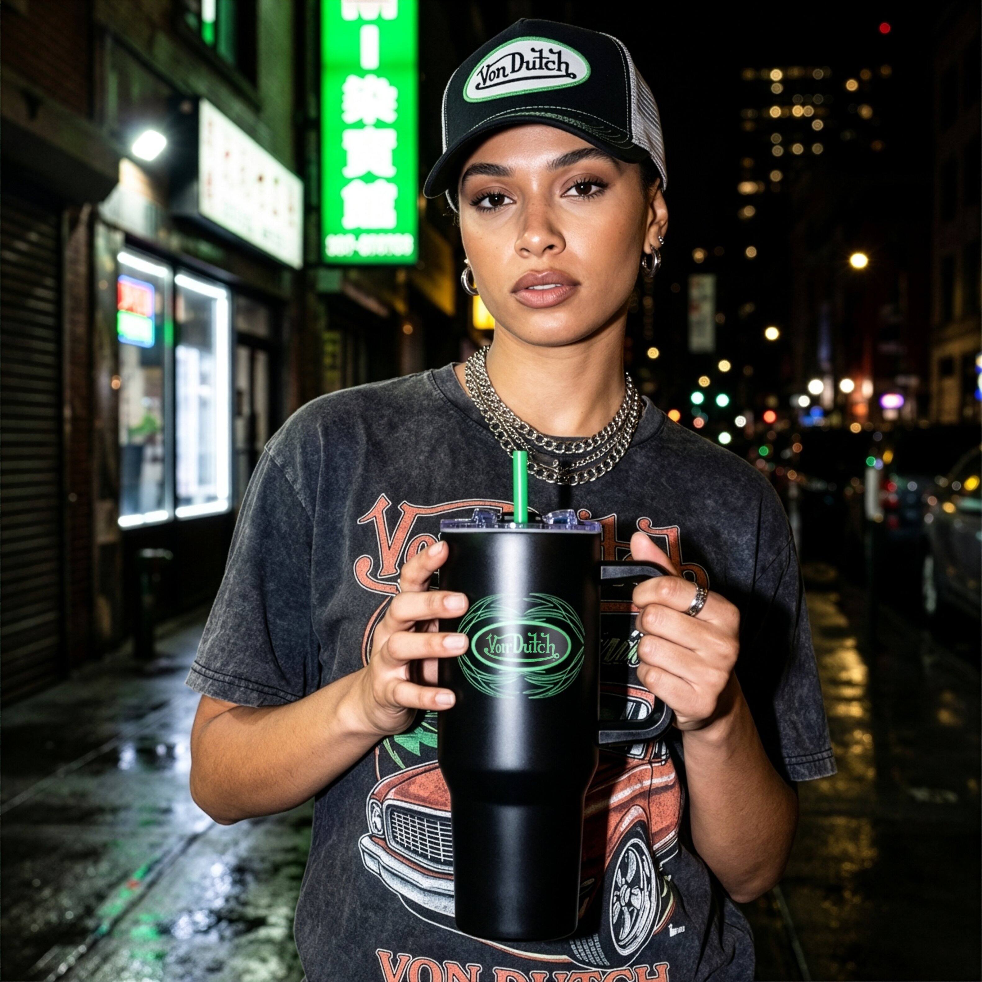 Von Dutch 40oz Double Walled Insulated Stainless Steel Tumbler
