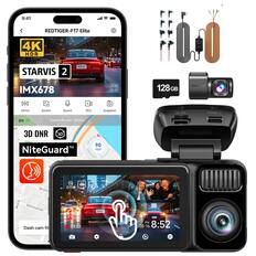 9:41 REDTIGER-F17 Elite 4K HDR STARVIS 2 IMX678 - 128GB REDI DK E I Mirror Switch Sound REC Snapshot GPS Speed: 90 mph 7832m d 3D DNR 3D NiteGuard mph REAR POWER Serouie 4K Aern McCormack AE 281H2 Dash cam fil 03:22 PM 08-16 8:52
