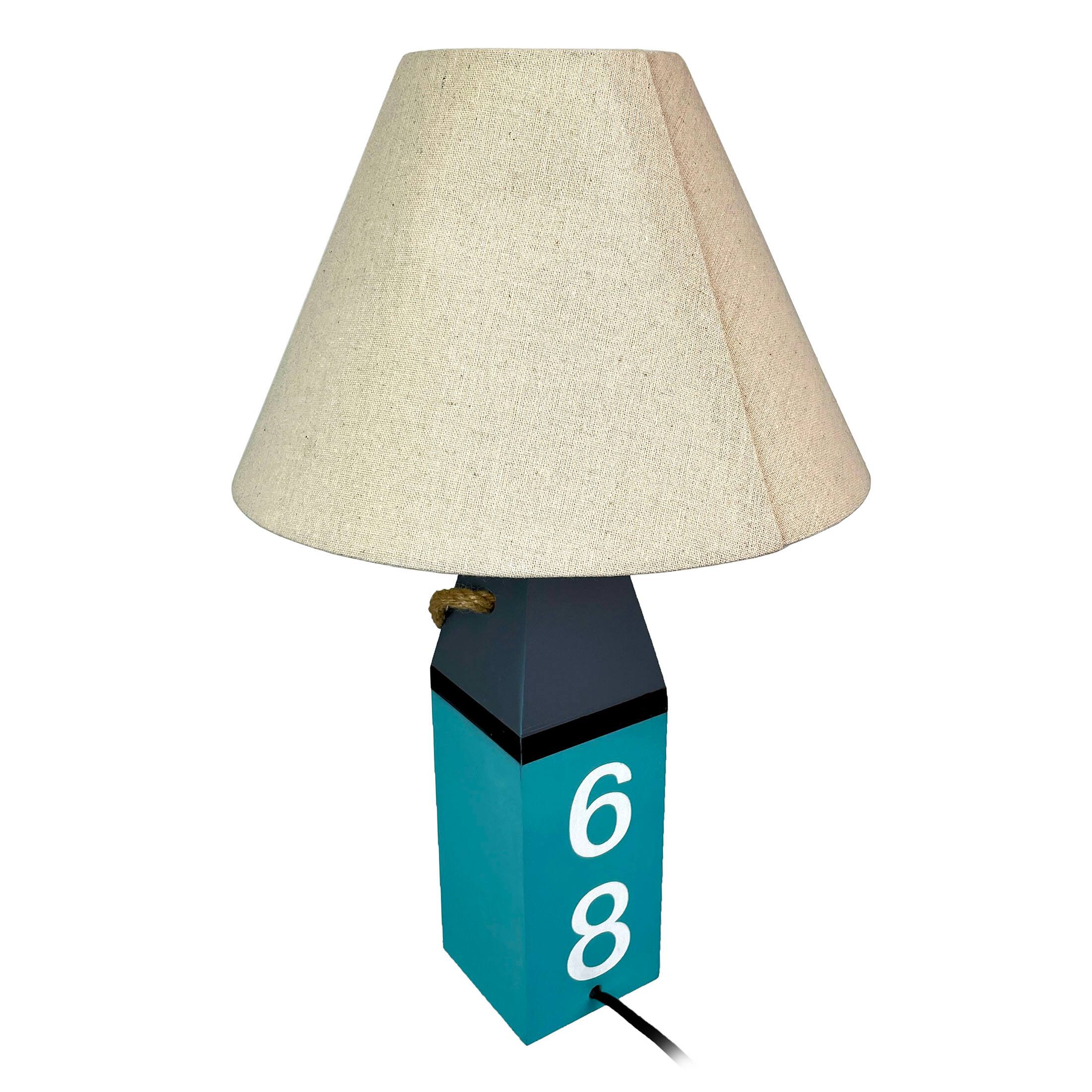 Alt View 8. Things2Die4 - Coastal Blue Buoy Table Lamp 19.5" Nautical Beach Decor with Shade - Blue.