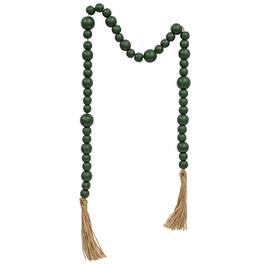 BreeBe - *Evergreen Beaded Garland with Tassels 48" - Green