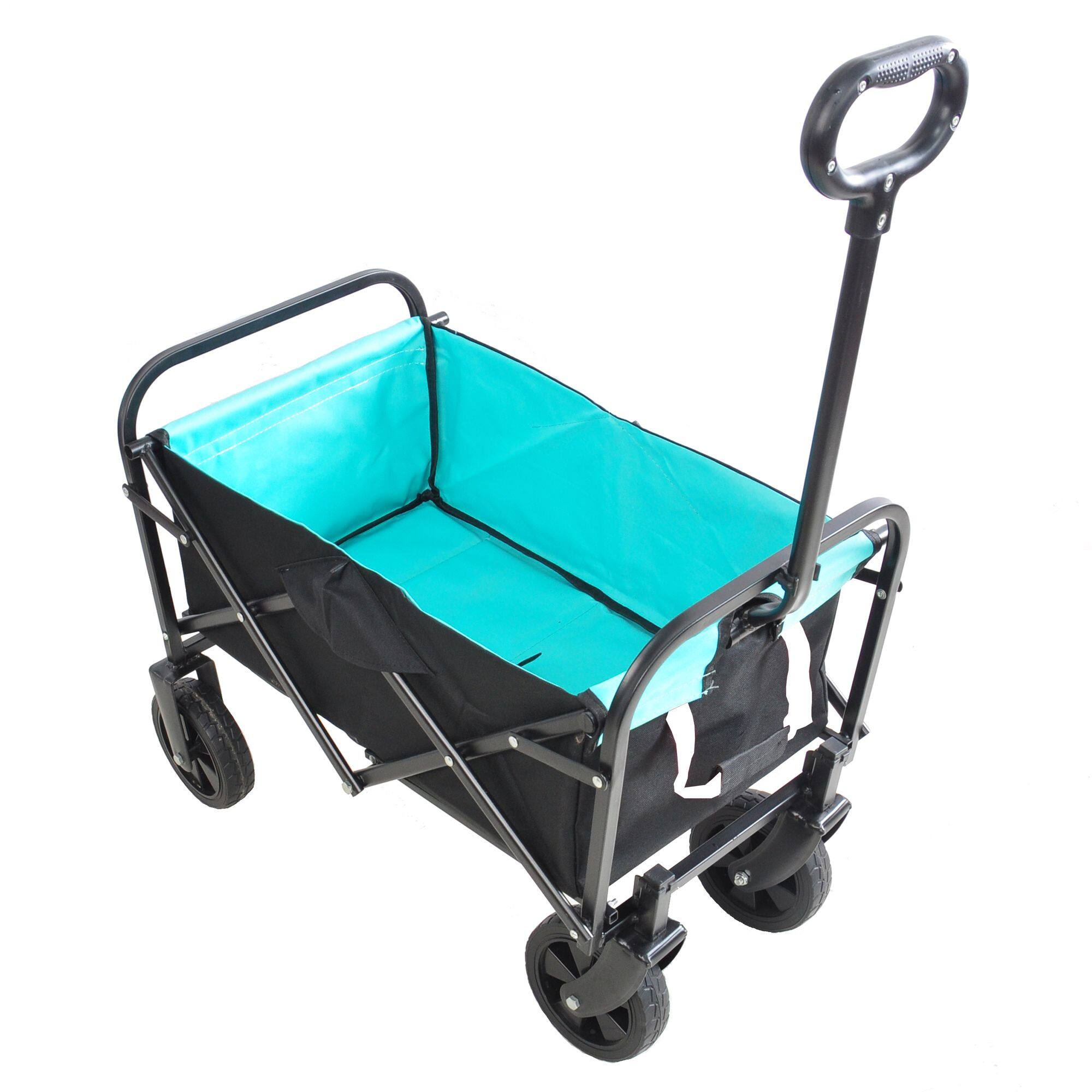 Alt View 2. Loheer - Loheer Folding Wagon Heavy Duty Utility Cart Collapsible Outdoor Beach Cart Garden Grocery Wagon.
