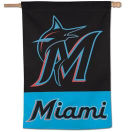 WinCraft - Miami Marlins 28" x 40" Applique Vertical Banner - Multicolor