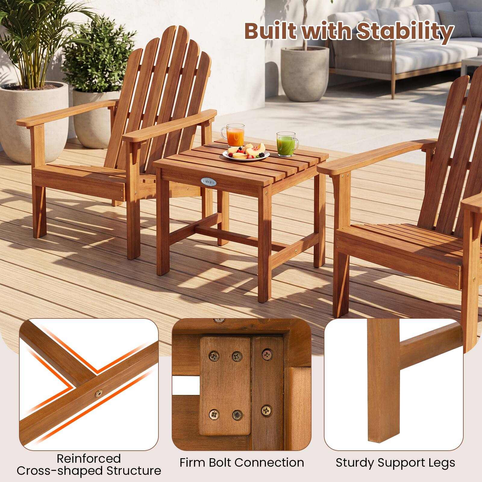 Built with Stability

- Reinforced Cross-shaped Structure
- Firm Bolt Connection
- Sturdy Support Legs