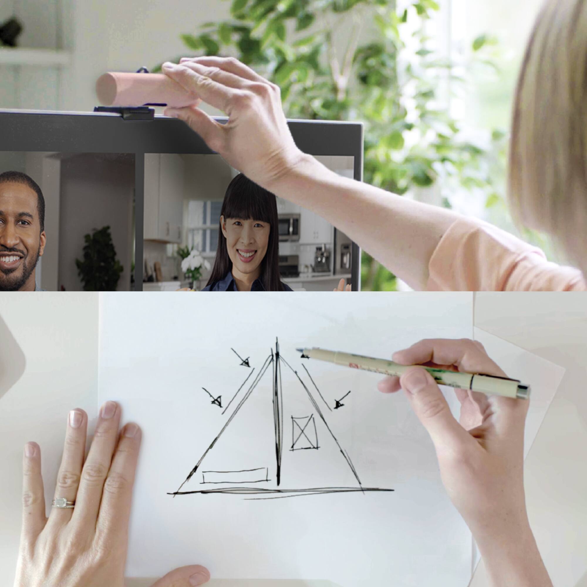 Alt View 16. Logitech - Brio 500 1920x1080p Webcam with Privacy Cover - Rose.