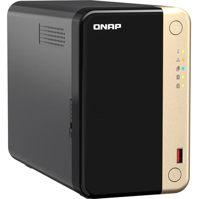 QNAP TS 264 2 Bay NAS, Intel 4C/4T 2.9GHz, 8GB DDR4, 2x 2.5GbE, 2x