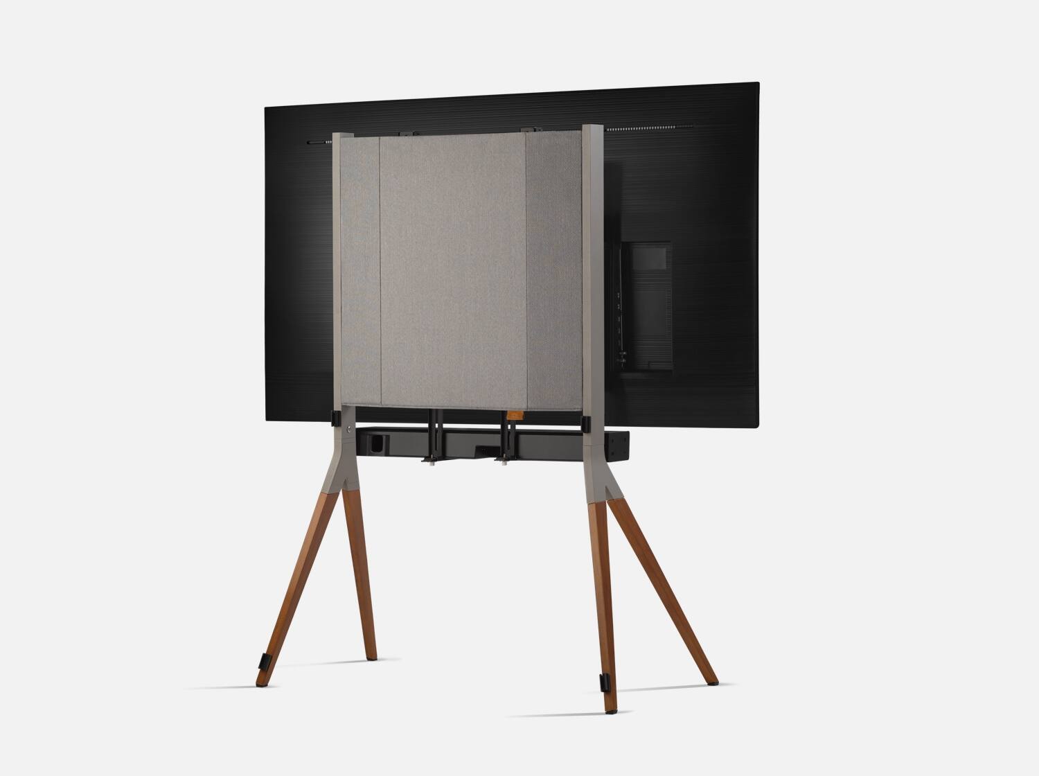 Alt View 3. One for All - TV STAND, FALCON, VESA 400, DARK, US - Grey, Walnut.