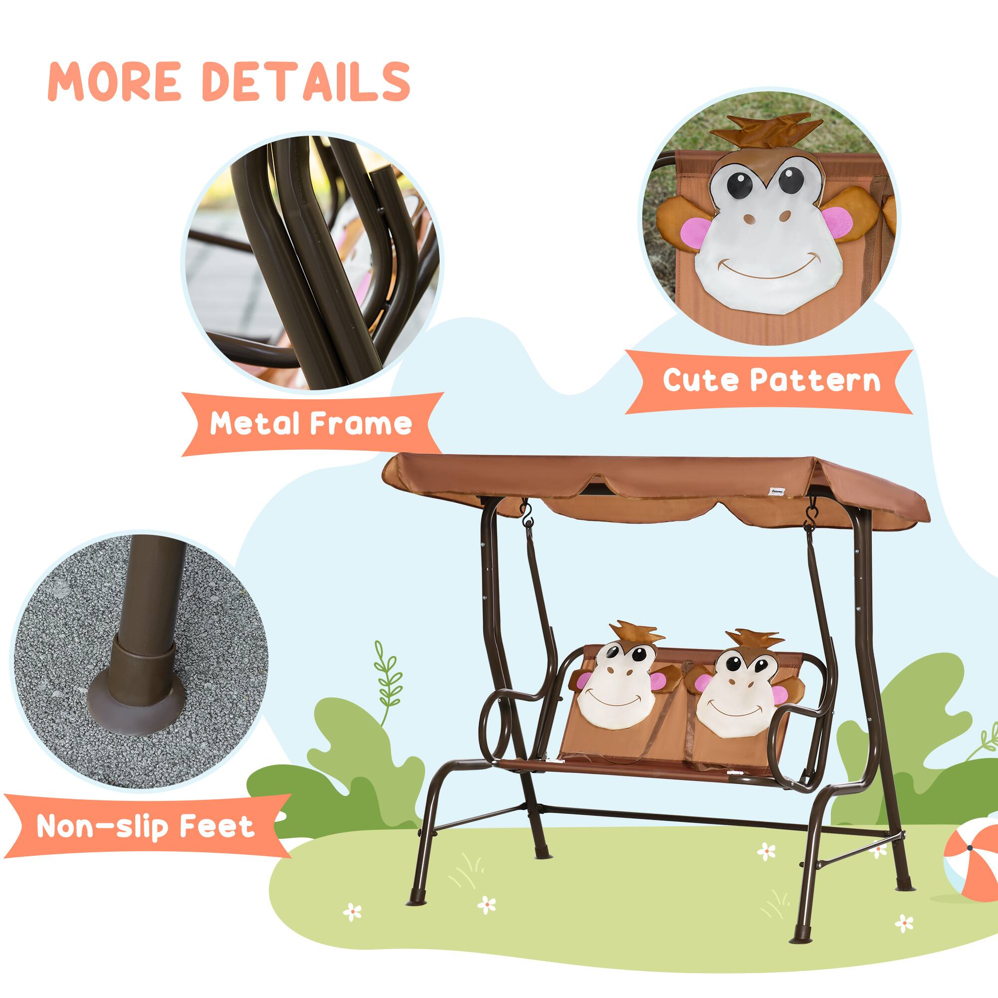 MORE DETAILS

Metal Frame  
Cute Pattern  
Non-slip Feet