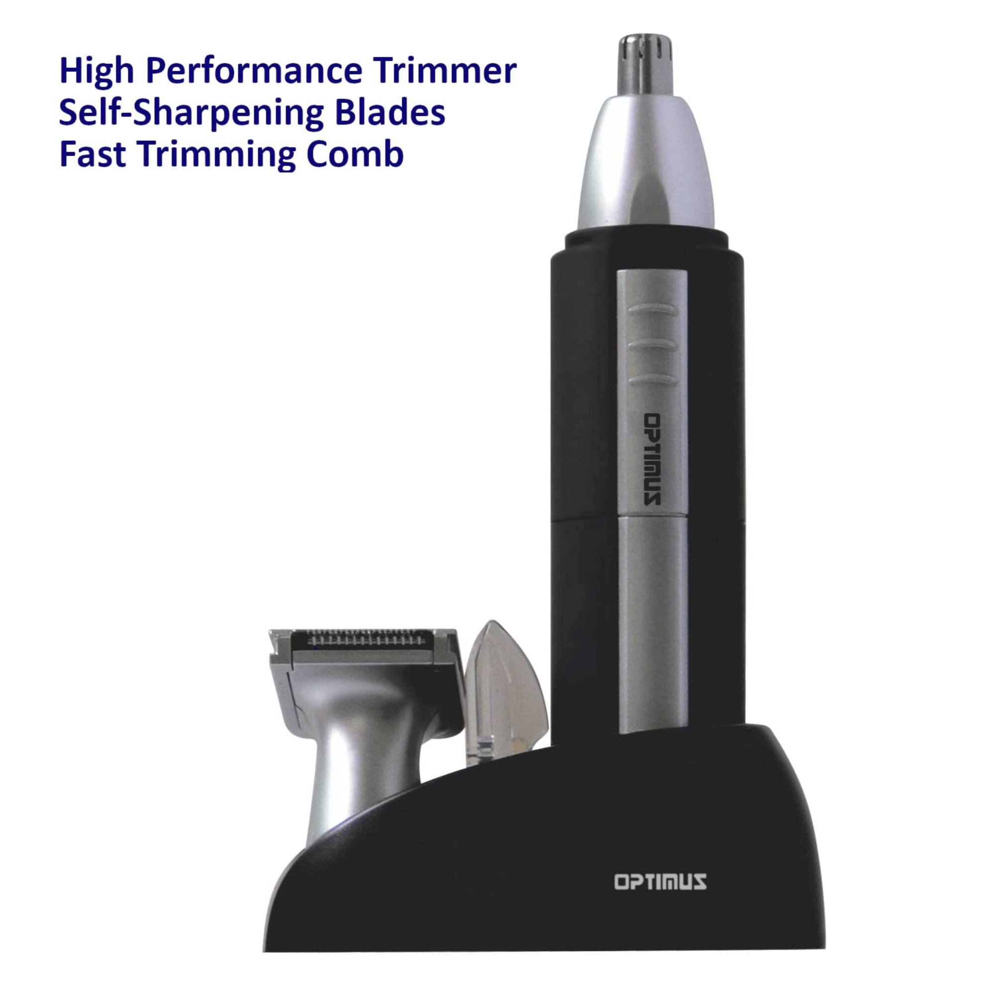High Performance Trimmer  
Self-Sharpening Blades  
Fast Trimming Comb  

OPTIMUS
