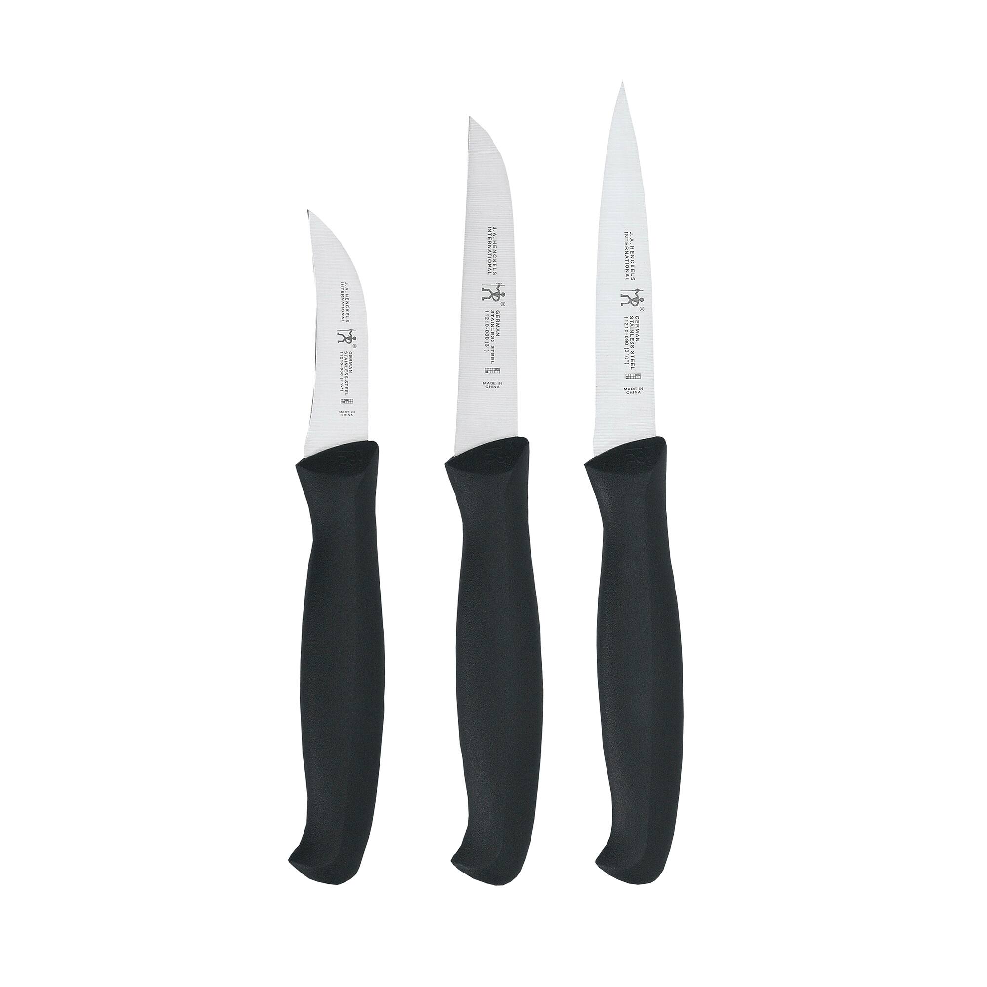 Henckels - 3-pc Paring Knife Set - Black