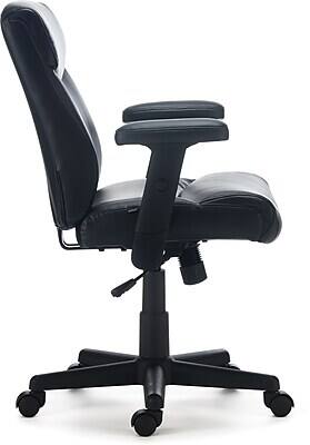 Alt View 1. Staples - Staples Traymore Ergonomic Faux Leather Swivel Computer and Desk Chair, Black (59425-CC) - Black.