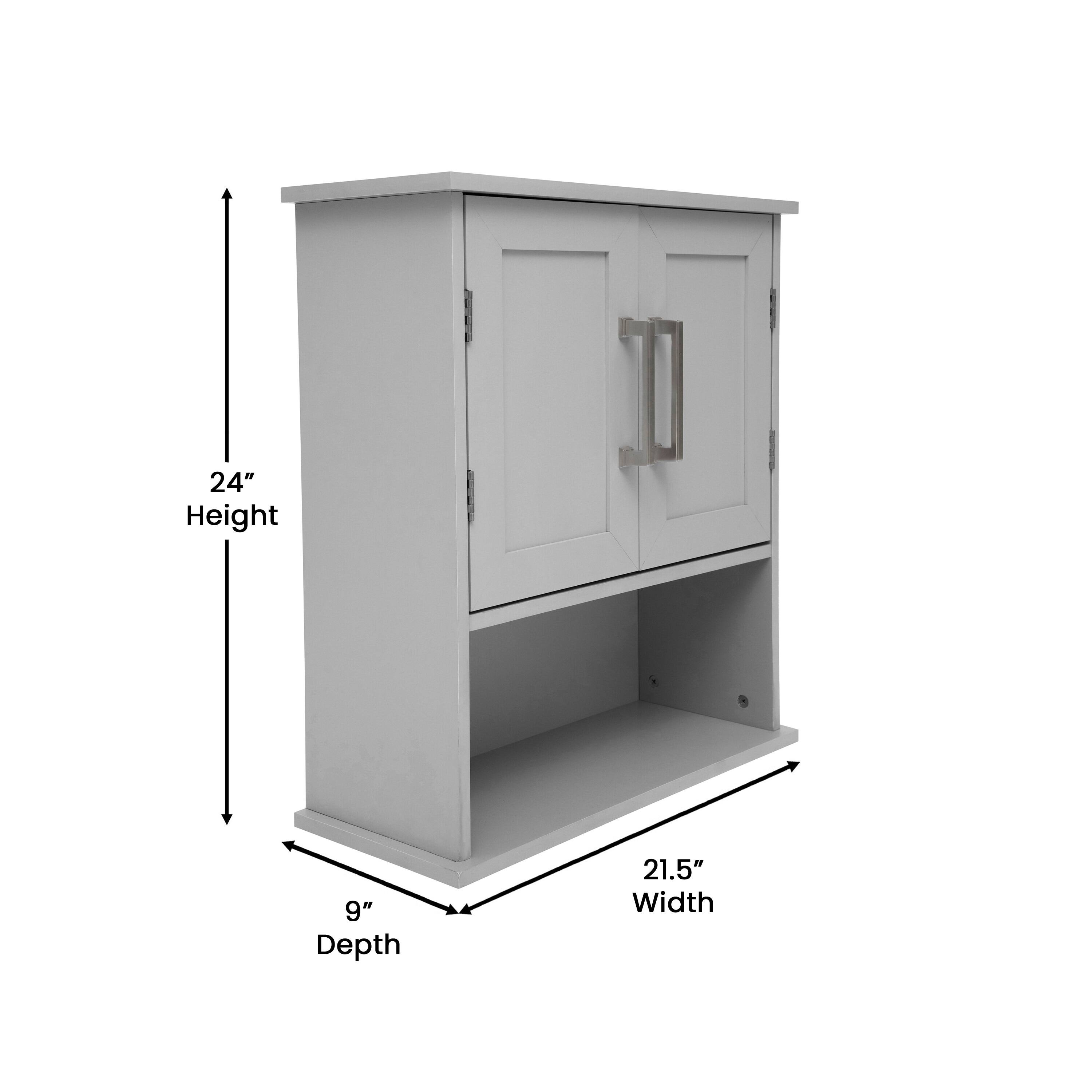 24" Height, 9" Depth, 21.5" Width
