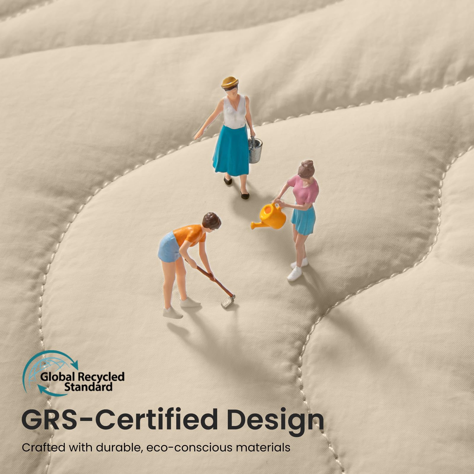 Global Recycled Standard GRS-Certified Design  
Crafted with durable, eco-conscious materials