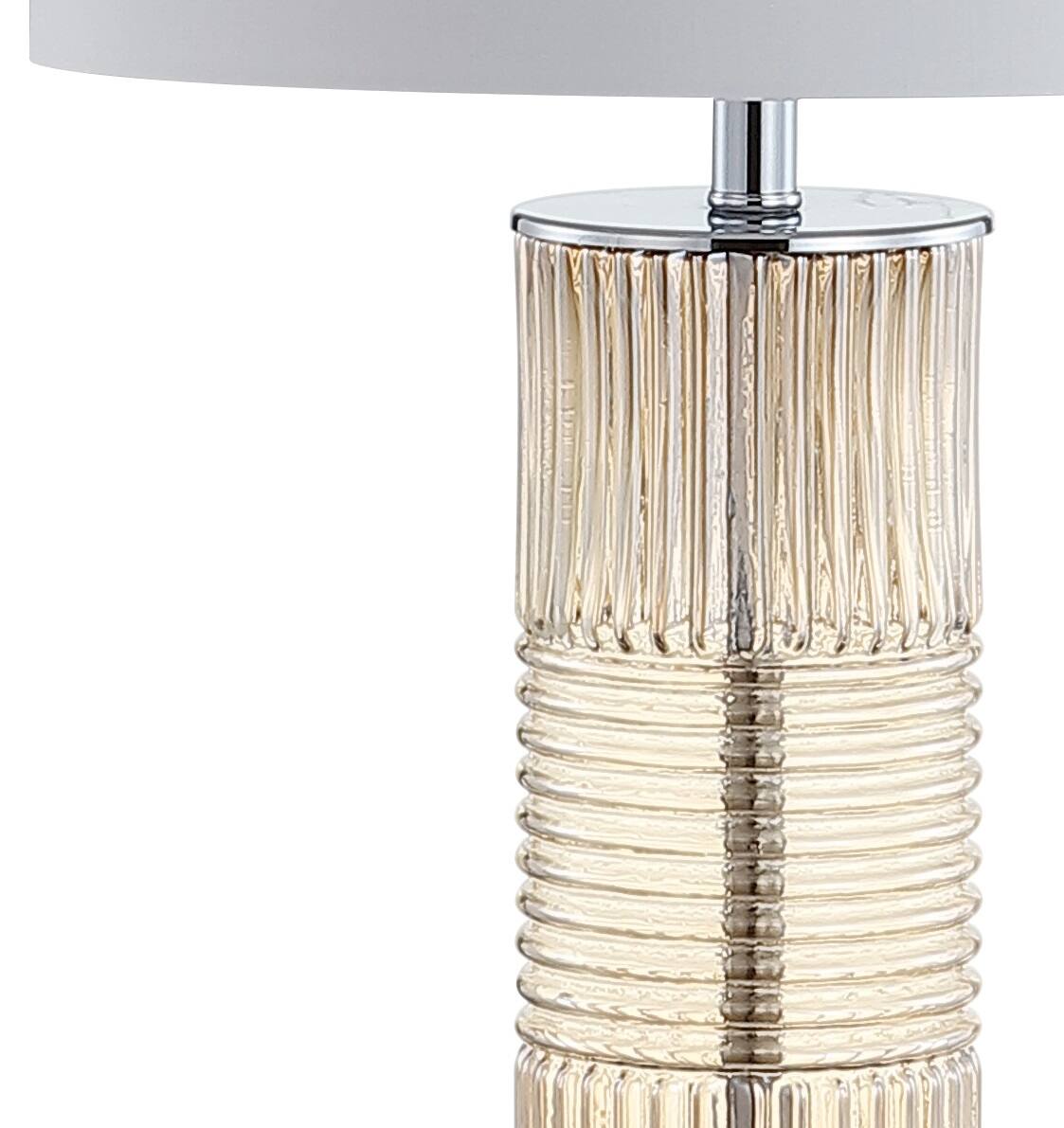 Alt View 4. Jonathan Y - Genevieve 30" Glass/Crystal LED Table Lamp, Champagne - Champagne.