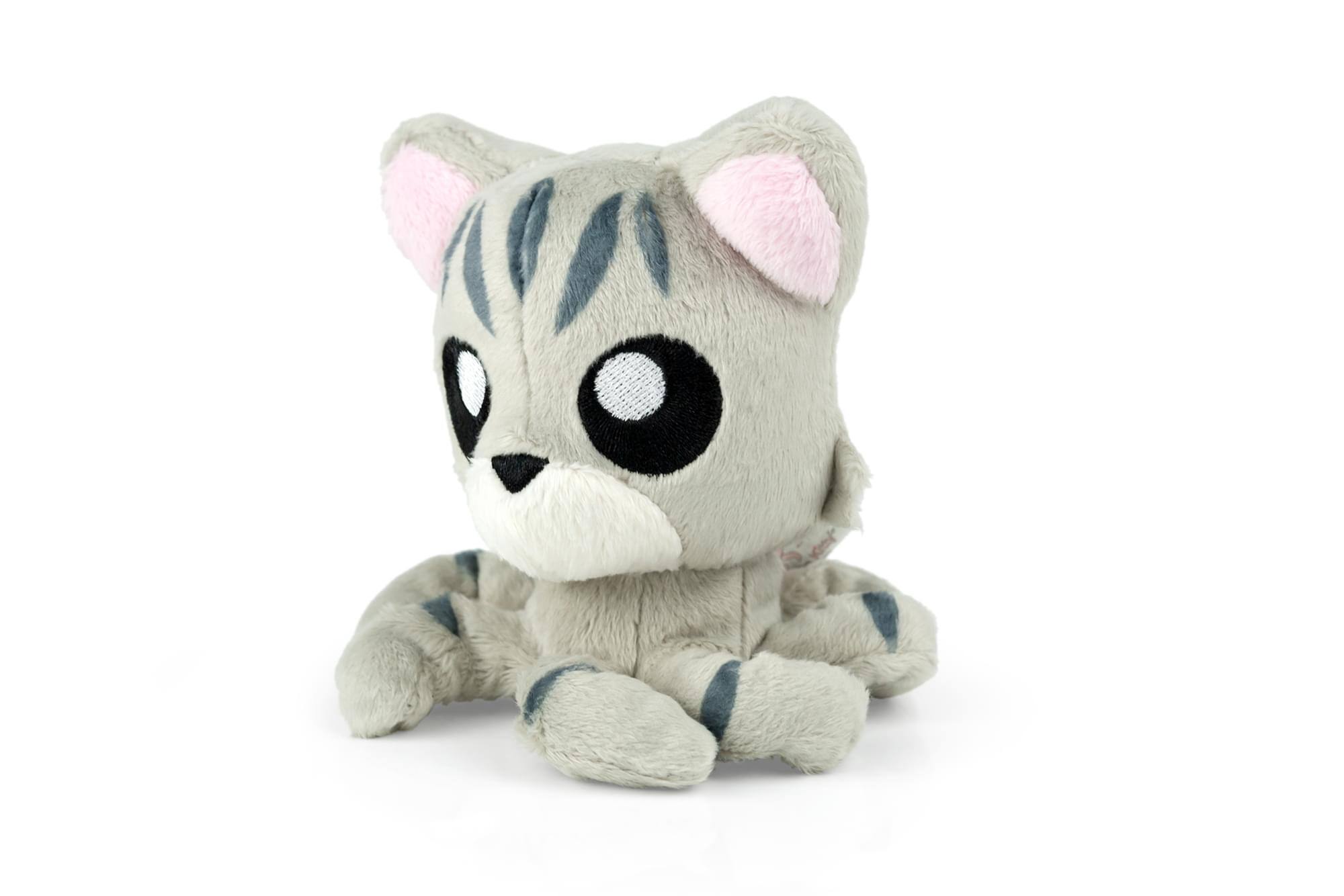 Alt View 1. Tentacle Kitty - Tentacle Kitty Little Ones 4 Inch Plush | Grey Tabby - Grey.