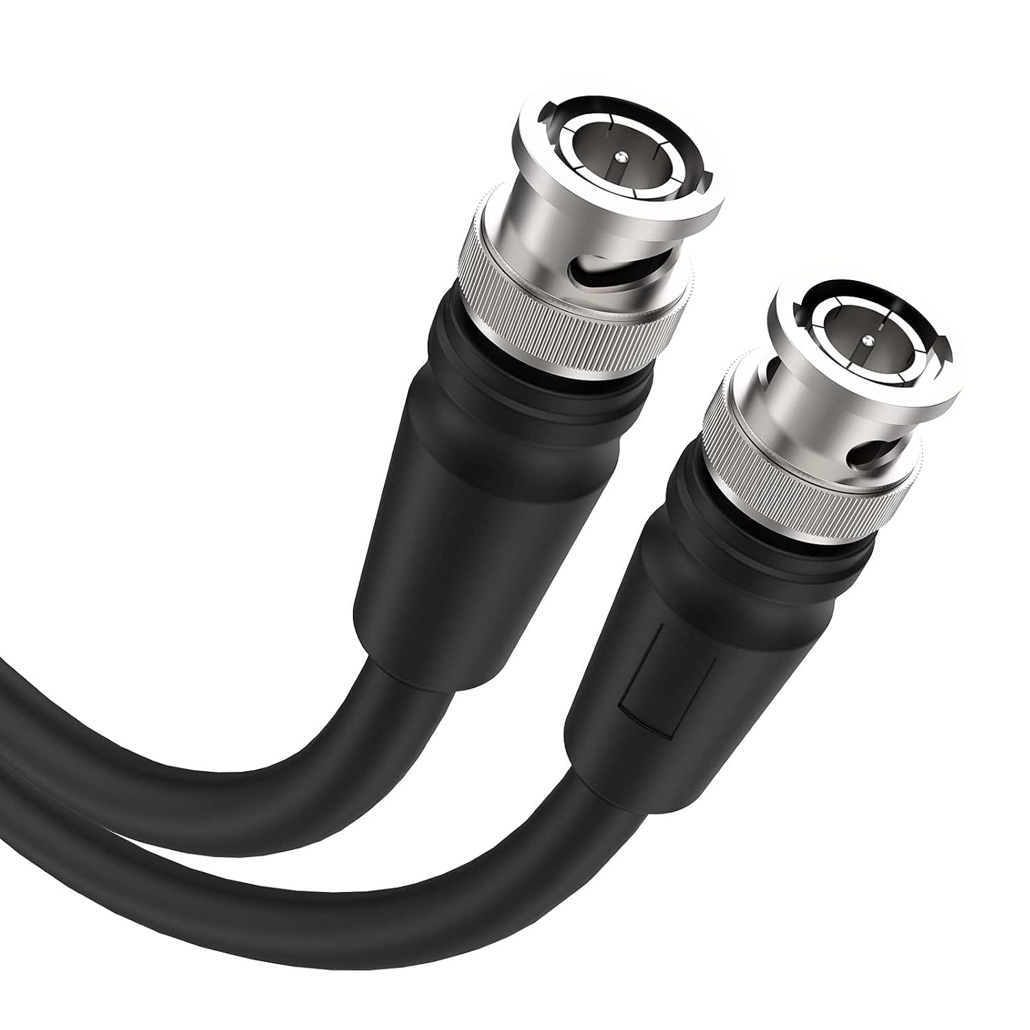 Core Tech - 25-Foot 12G SDI BNC Cable, 16 AWG RG11 75-Ohm Coaxial Cable Supporting 4K at 60Hz - Black