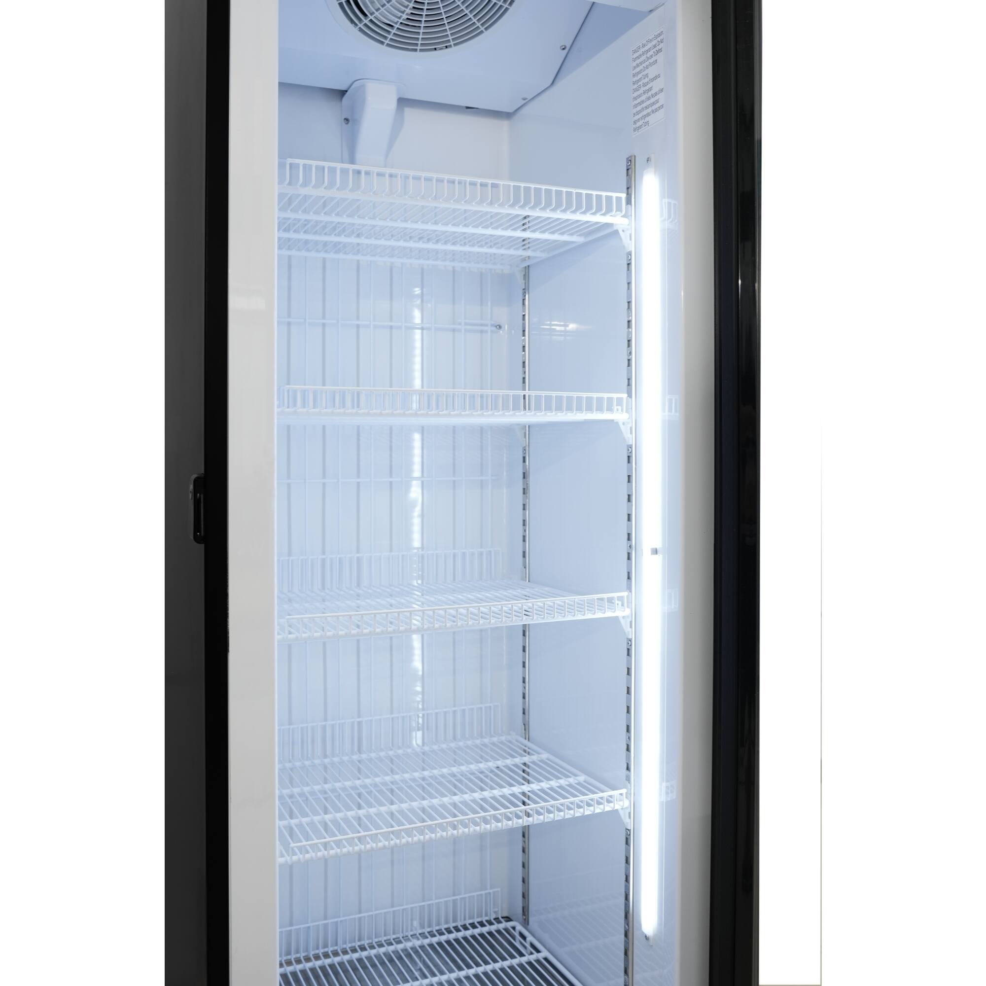 Alt View 4. Koolmore - 24 in. Commercial One Glass Door Merchandiser Freezer, 12 Cu. Ft. in Black (KM-MDF-1GD-12C) - Black.