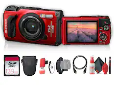 OM SYSTEM LENS 4x EOLM ea-0.5:t OPTICAL ZOOM 18.0mm 45 WATERPROOF TG-7 & F2.0 SHOCKPROOF C1 o 2203 P 4 80 INFO OS A R OK $ ao J MO AS SODW <2 JADITRO 80W MUDE 0 MENU Wi-FI 00 OK a G SP XC 128 GB AVE RCTRONIC INS CLEANE