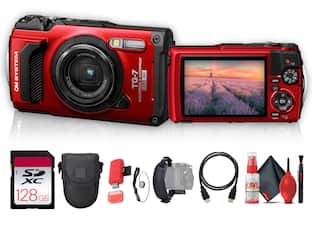 Olympus Tough TG 6 4K 3840x2160 12 Megapixel Digital Camera Red Olympus Tough TG 6 4K 3840x2160 12 Megapixel Digital Camera Red