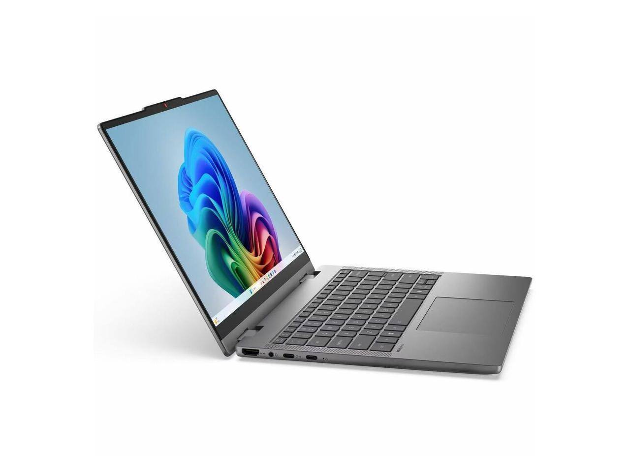 Alt View 4. Lenovo - Lenovo IdeaPad 5 14" Touch Convertible Copilot+ PC, Intel Core Ultra 5, 16GB, 1TB SSD, Win 11, Wi-Fi 7 - Luna Gray.
