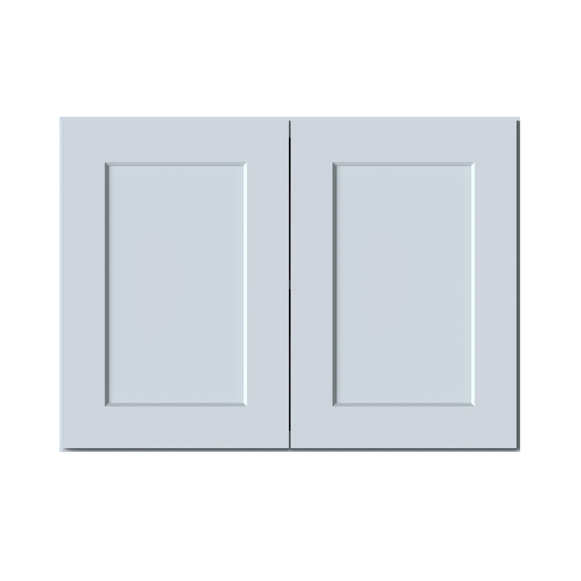 Front. Boyel Living - 33in.W x12in.D x24in.H WALL CABINET Fully assembled Cabinet With Two HDF Doors - Gray.