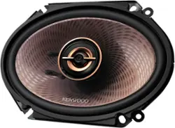 Kenwood - 6" x 8" 2-Way Car Speaker - Black - Front_Zoom