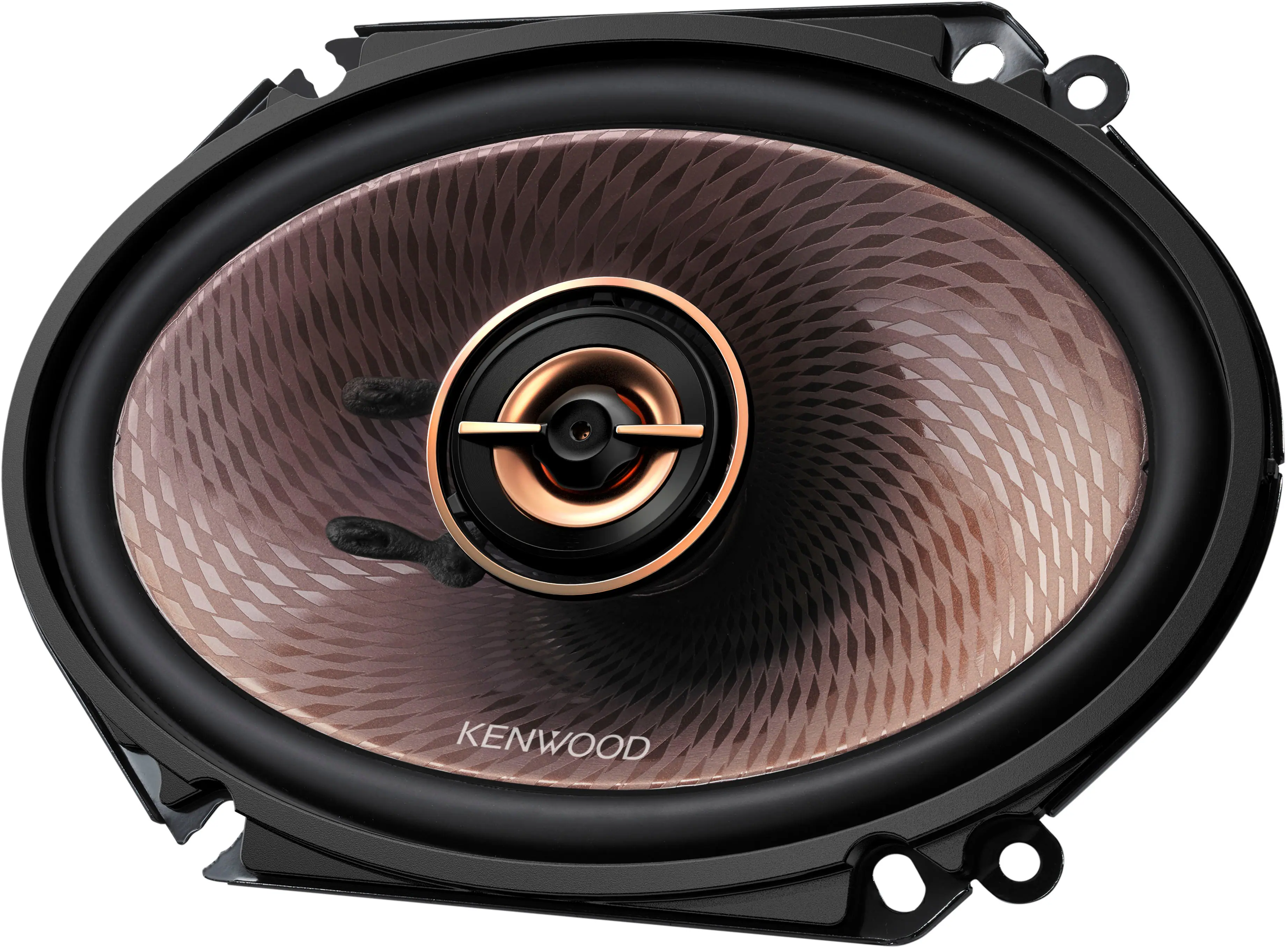 Kenwood - 6" x 8" 2-Way Car Speaker - Black