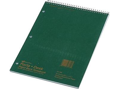 Porta Desk  
Rigid Back Notebook  

31-188  
80 Sheets  
8.5" x 11"  
College Ruled Paper  
Perforated