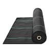 Front. VEVOR - Weed Barrier Landscape Fabric, 6*100FT Heavy Duty Garden Weed Fabric, Woven PP Weed Control Fabric, Driveway Fabric - Black.