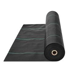 Front. VEVOR - Weed Barrier Landscape Fabric, 6*100FT Heavy Duty Garden Weed Fabric, Woven PP Weed Control Fabric, Driveway Fabric - Black.