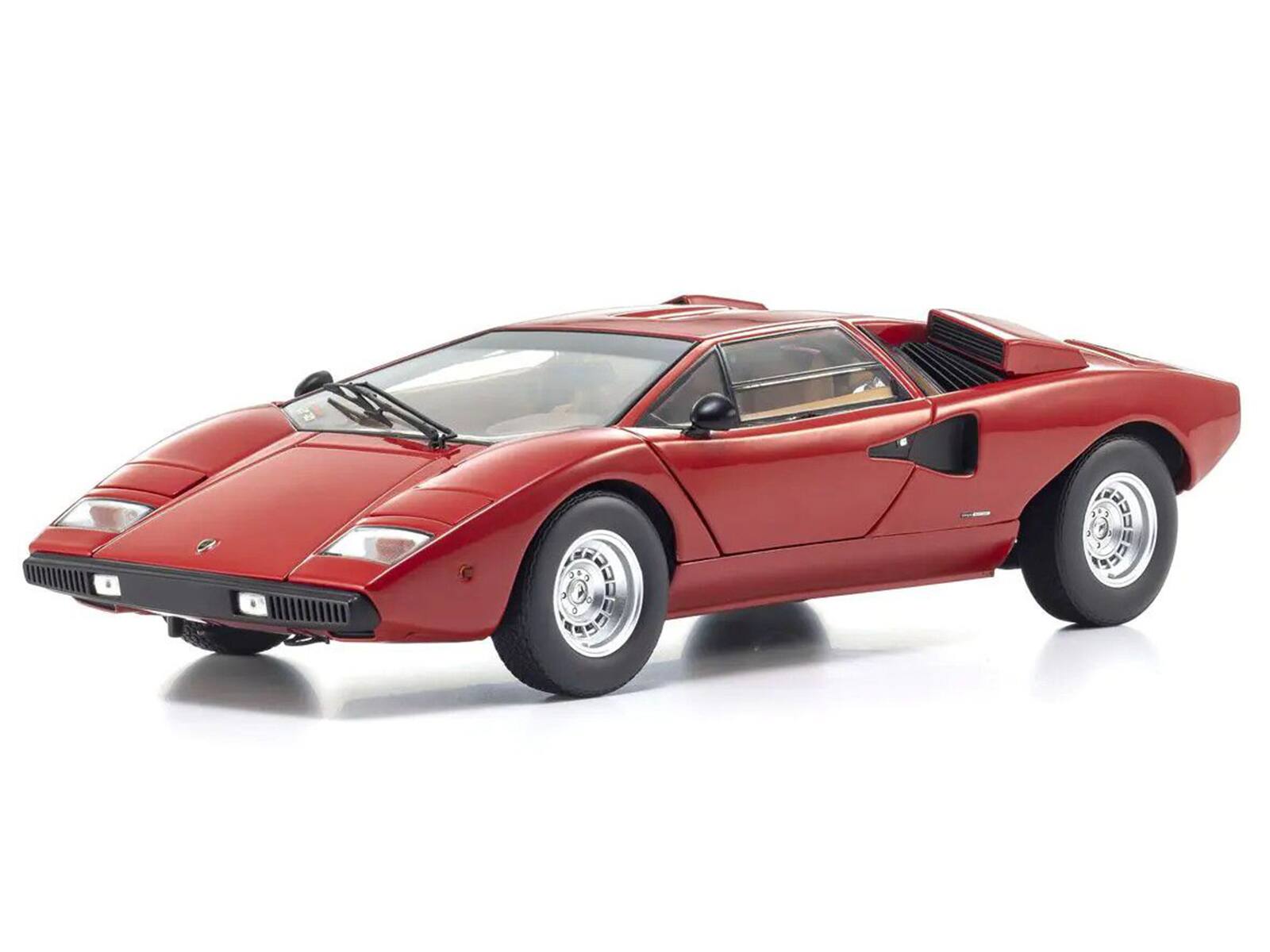Alt View 5. Kyosho - Lamborghini Countach LP 400 Red 1/18 Diecast Model Car by Kyosho.