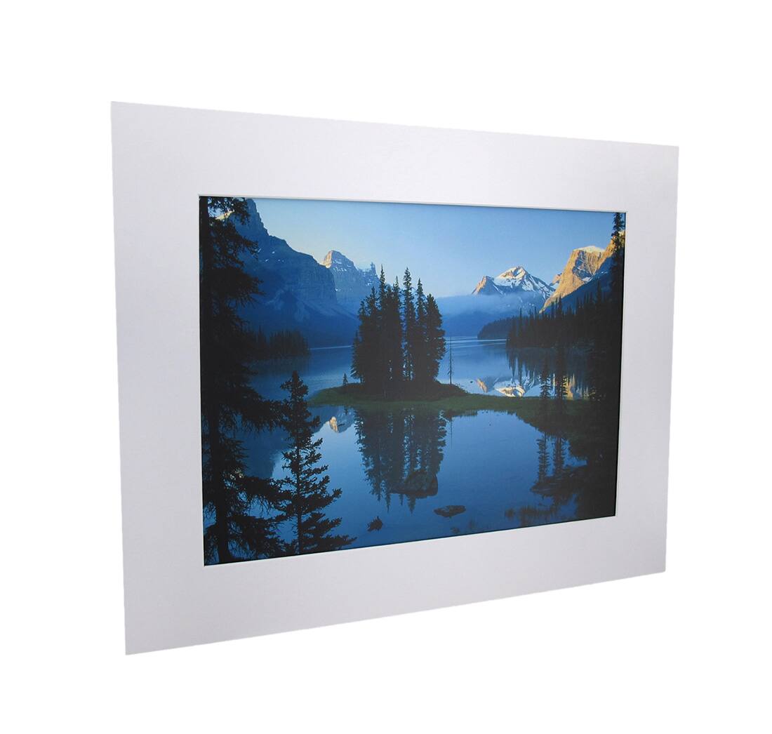 Front. National Geographic - National Geographic Matted Print - Maligne Lake - 16 x 20 Inches - Multicolored.