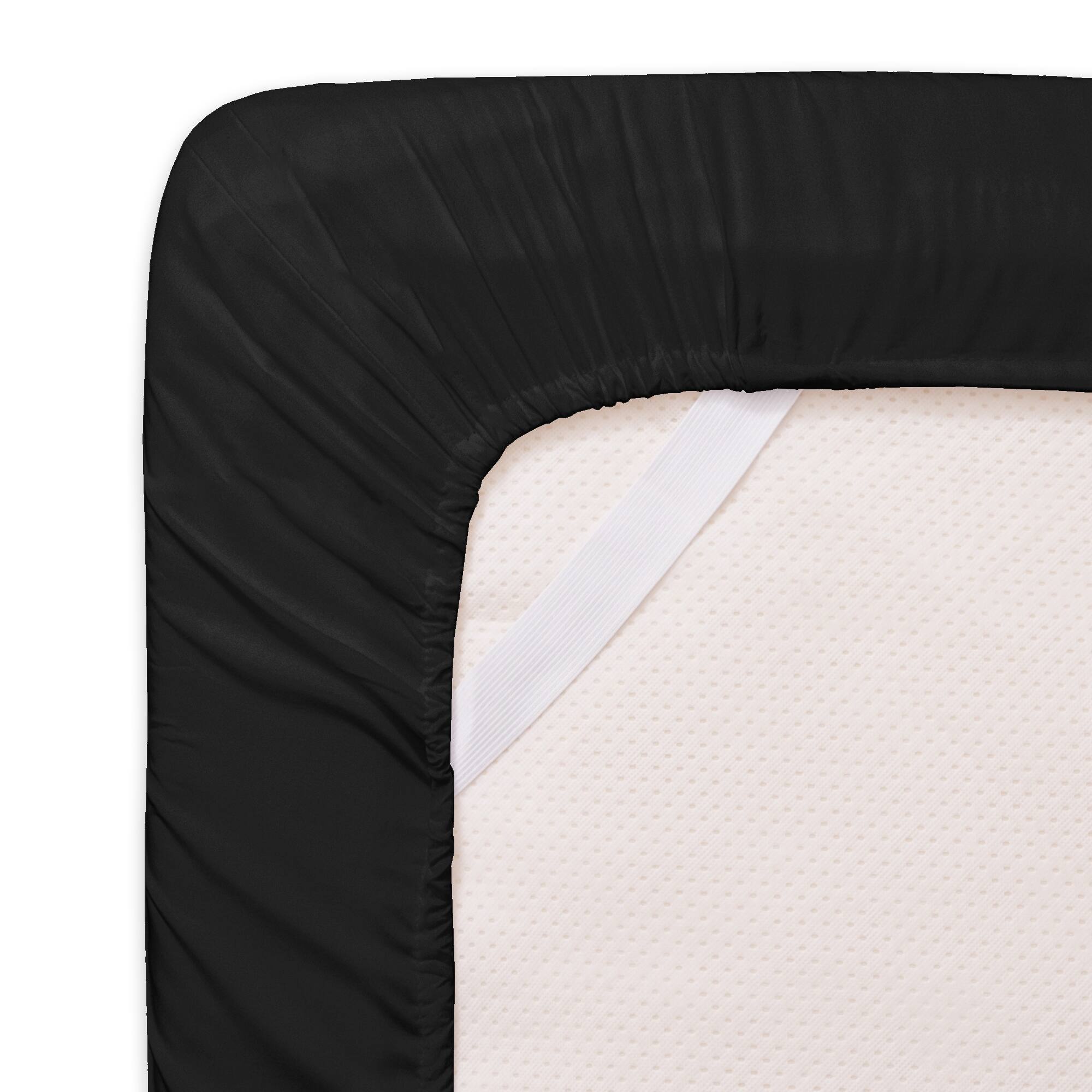 Left. Sweet Home Collection - 8 Piece Buffalo Plaid Bed in a Bag Comforter and Sheet Set - Queen - Black/Grey.