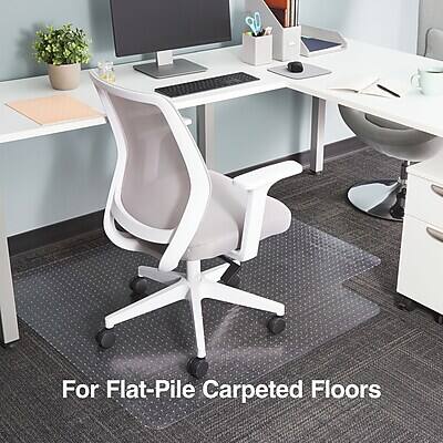 For Flat-Pile Carpeted Floors