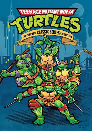 Front. Teenage Mutant Ninja Turtles: The Complete Classic Series Collection (1987-1996) - DVD.