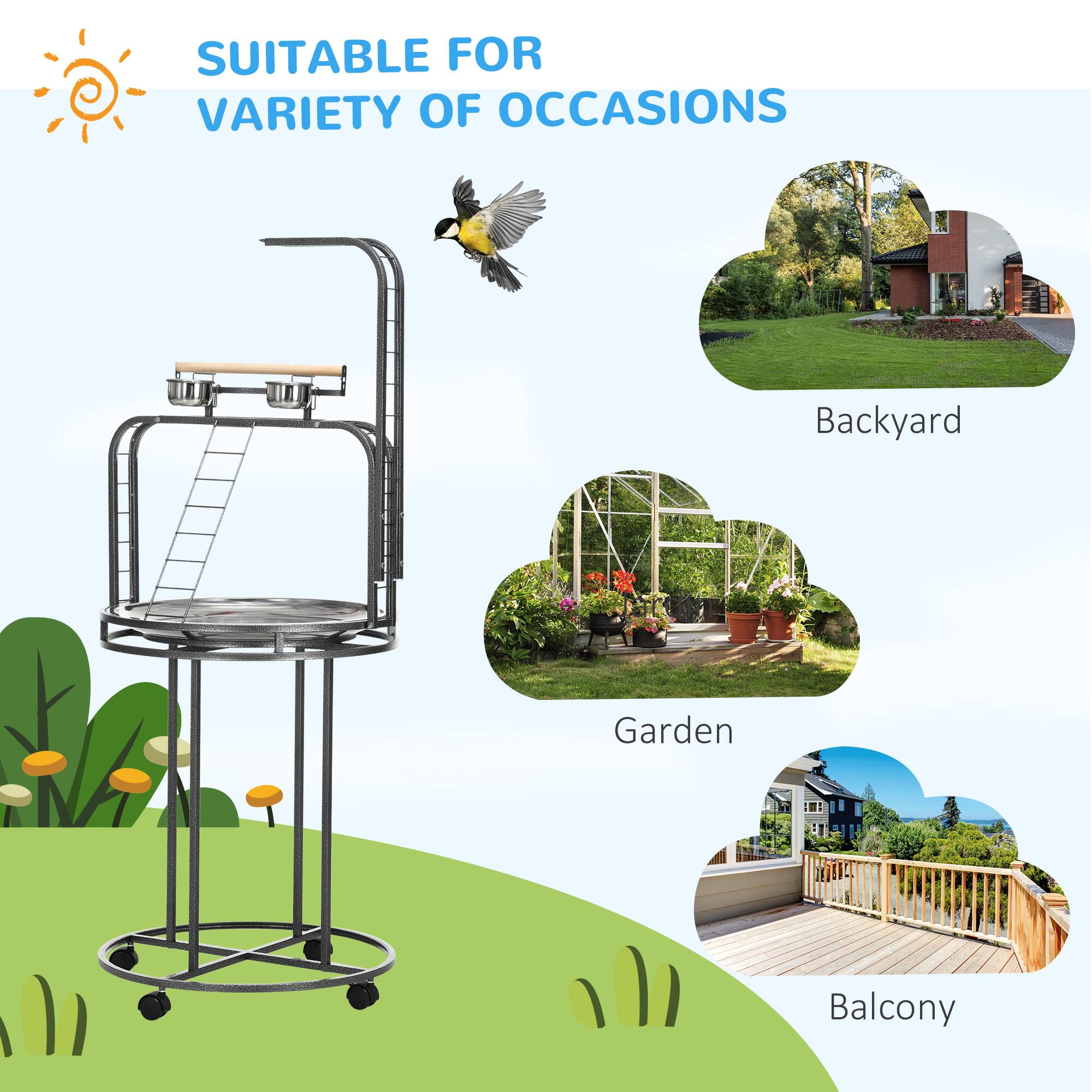 SUITABLE FOR VARIETY OF OCCASIONS

- Backyard
- Garden
- Balcony