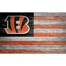 Fan Creations - Cincinnati Bengals 11'' x 19'' Distressed Flag Sign - Multicolor
