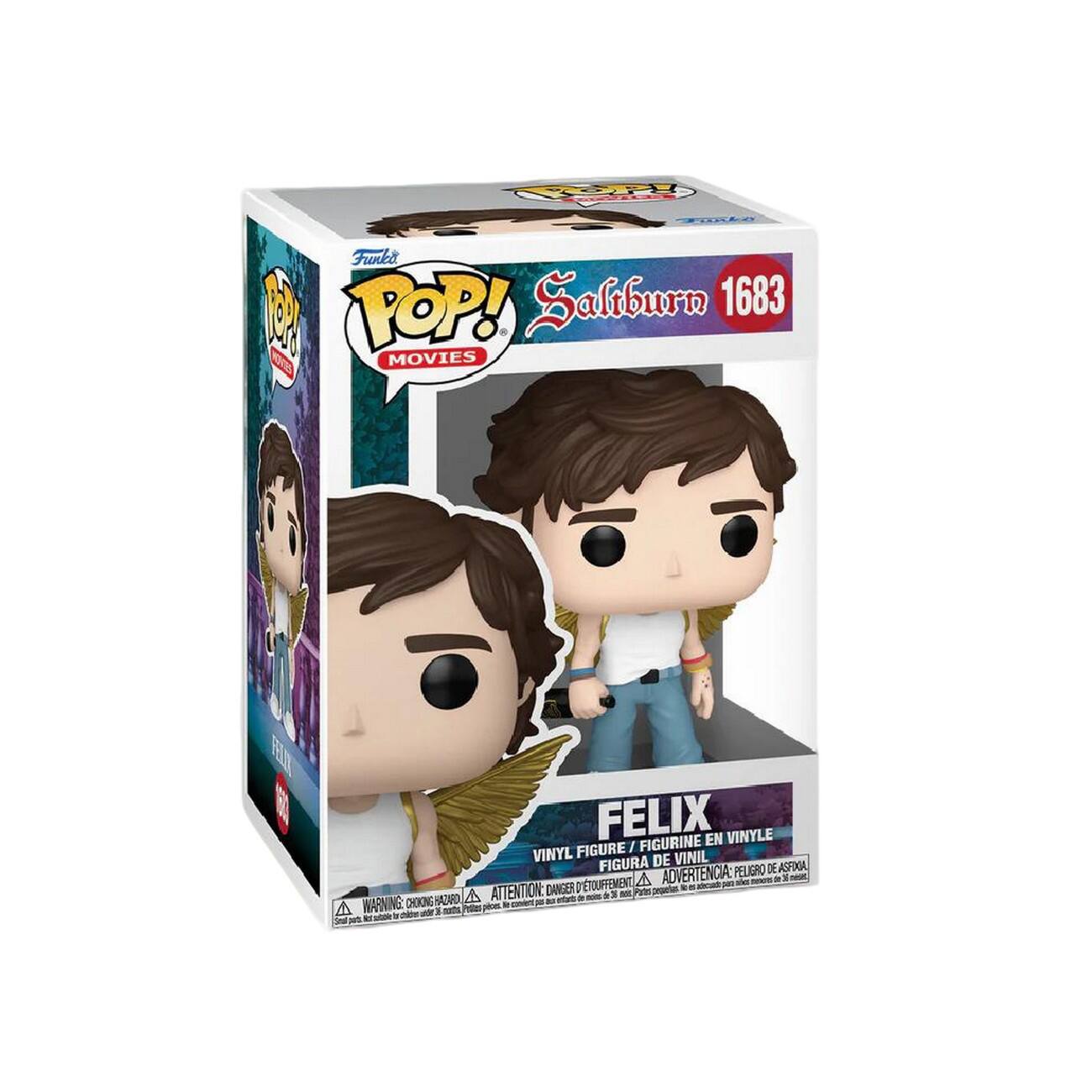 Funko POP! Saliburn 1683 MOVIES EE FELIX EN VINYLE FIGURE / FIGURINE VINYL DE VINIL FIGURA PELIGRO DE ASFIXIA DE ETOUFFEMENT A ADVERTENCIA - - - DANGER - HAUUO A ATTENTION: a 3 -L Pate A WARNING CHIKING I