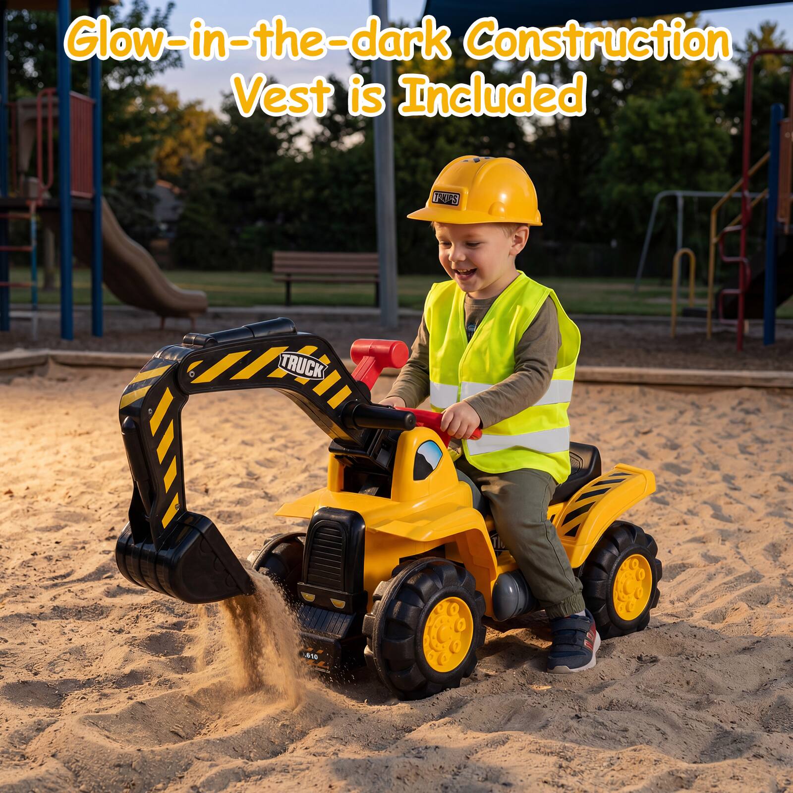 Glow-in-the-dark Construction Vest is Included  
TRUCK 410