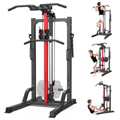 Pooboo Pull Up Bar Power Tower Dip Station,Cable Machine Pooboo Pull Up Bar Power Tower Dip Station,Cable Machine
