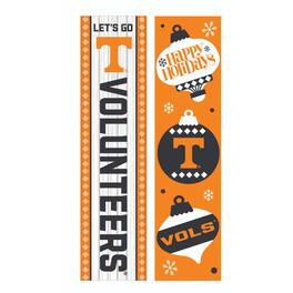 Evergreen Enterprises - Tennessee Volunteers 47" Double Sided Christmas Leaner Fan Sign - Multicolor