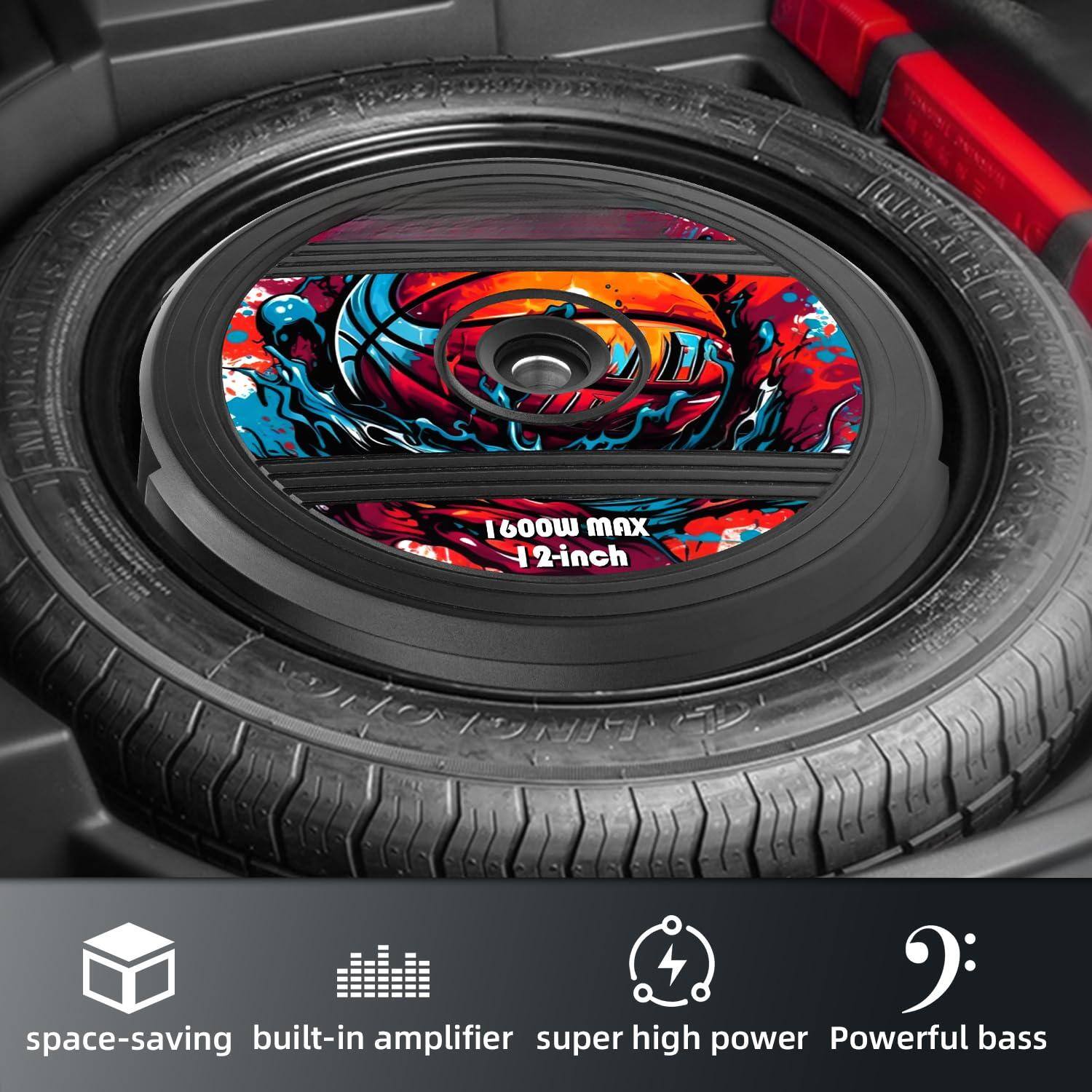 - 1600W MAX
- 12-inch
- space-saving built-in amplifier
- super high power
- Powerful bass