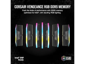 CORSAIR Vengeance RGB 32GB (2 x 16GB) 288 Pin PC RAM DDR5 7000 CORSAIR Vengeance RGB 32GB (2 x 16GB) 288 Pin PC RAM DDR5 7000
