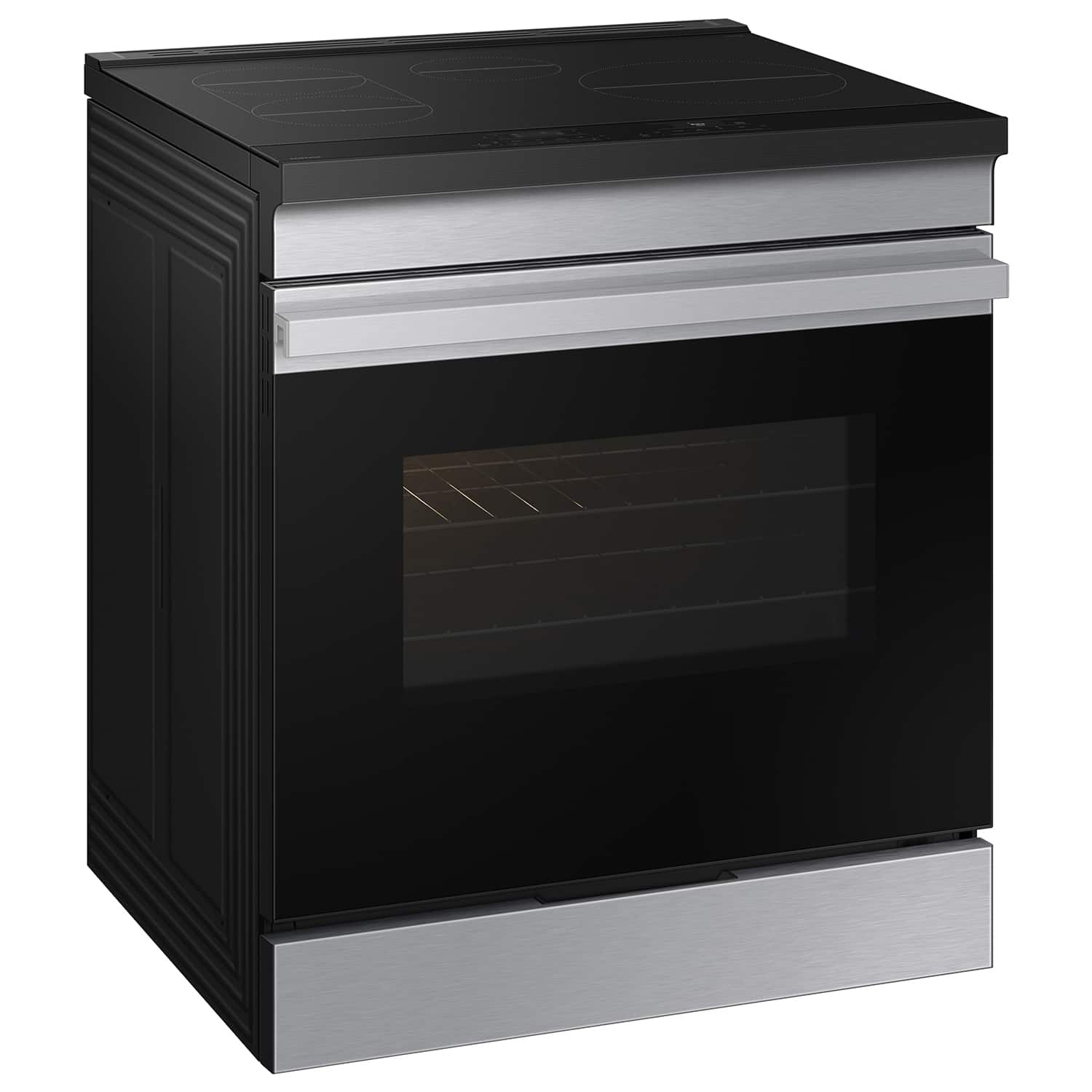 Alt View 15. Samsung - Bespoke 6.3 Cu. Ft. Slide-In Electric Induction Range with Air Fry - Stainless Steel.