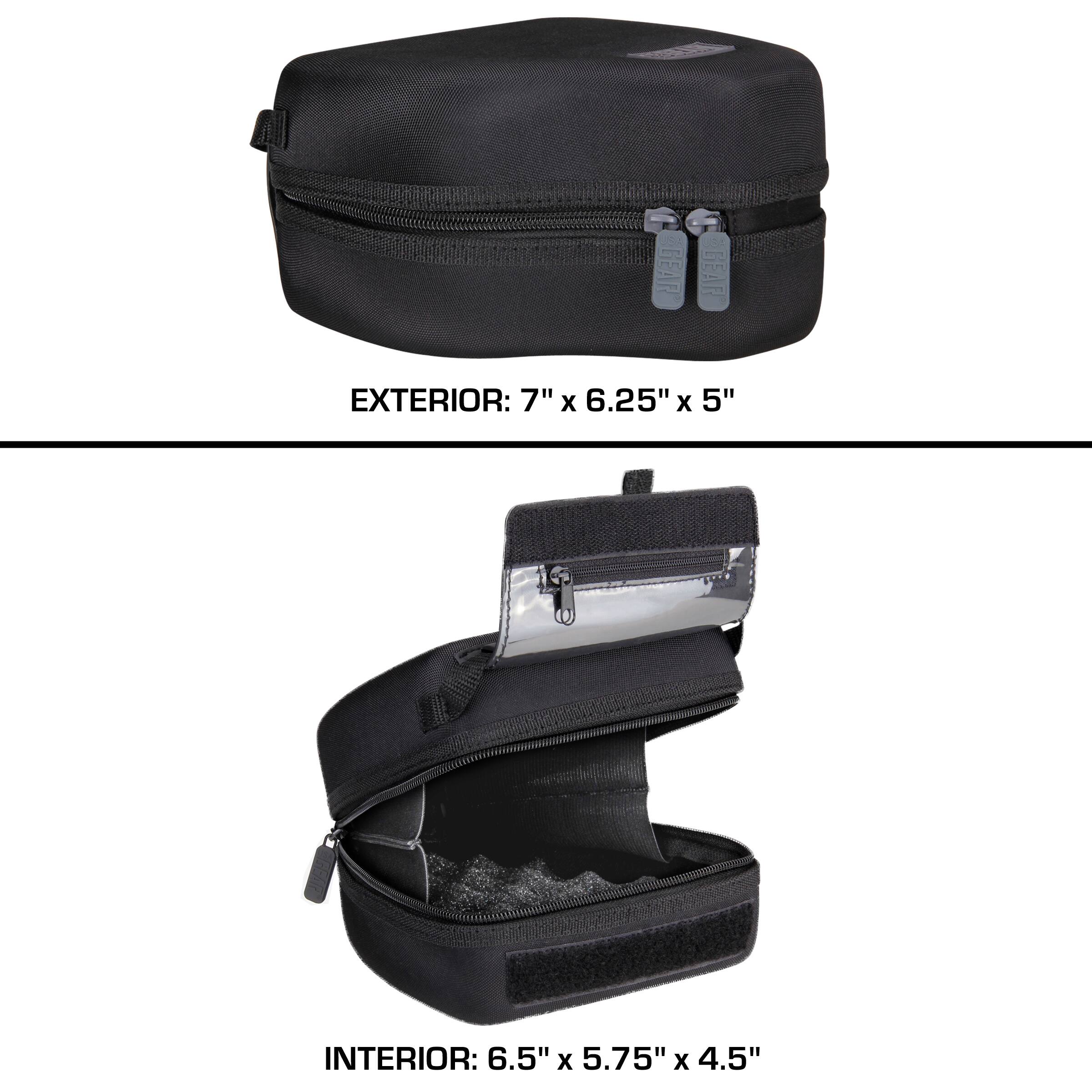 GEAR

EXTERIOR: 7" X 6.25" X 5"

INTERIOR: 6.5" X 5.75" X 4.5"