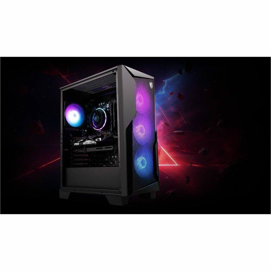 Alt View 1. MSI - MSI Codex Z2 Codex Z2 B8NVK-606US Gaming Desktop Computer - AMD Ryzen 5 8400F - 16 GB - 1 TB SSD - Black - AMD B650 Chip - Black.