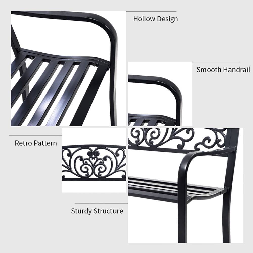 Hollow Design  
Smooth Handrail  
Retro Pattern  
Sturdy Structure